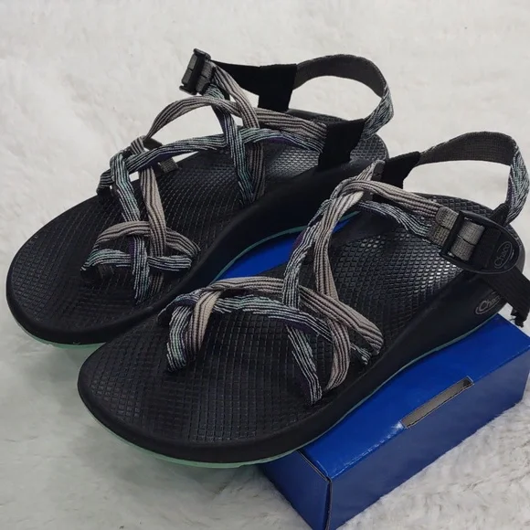 Chaco , Size W10,Black and Gray Strappy Sandals - Picture 5 of 16